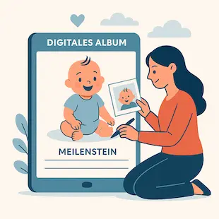 Baby-Meilensteine online festhalten