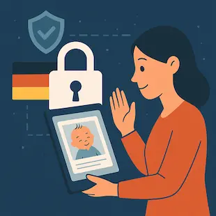 Datenschutz für Baby-Tagebuch auf deutschen Servern